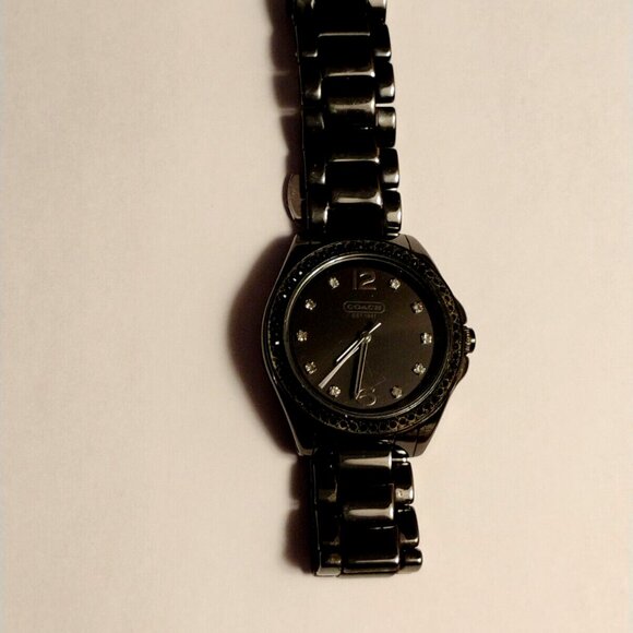 “Ladies Coach Ceramic Watch Excellent Condition. Will fit up to a 5 3/4" wrist. - Picture 4 of 11